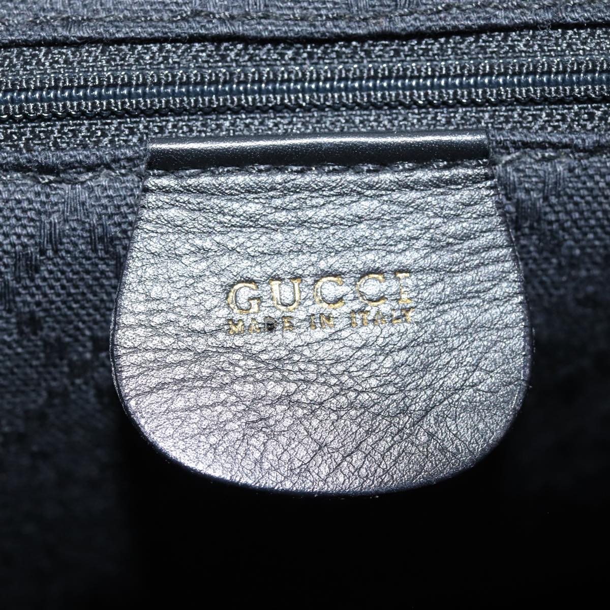Gucci Bamboo Black Leather Backpack Bag ()