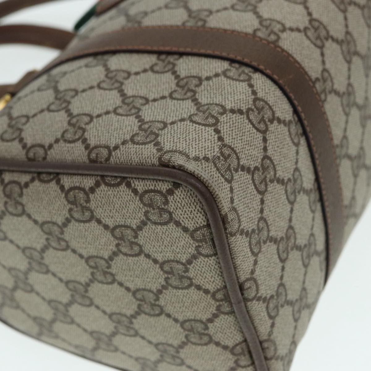 Gucci Boston Beige Canvas Travel Bag ()