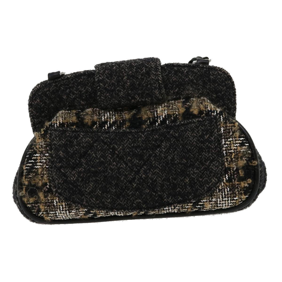 Chanel Black Wool Shoulder Bag ()