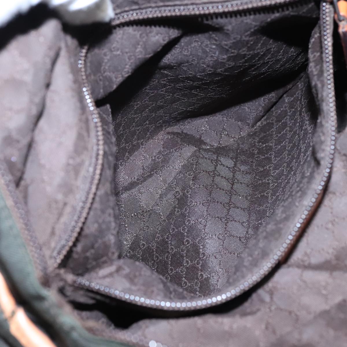 Gucci Khaki Canvas Tote Bag ()