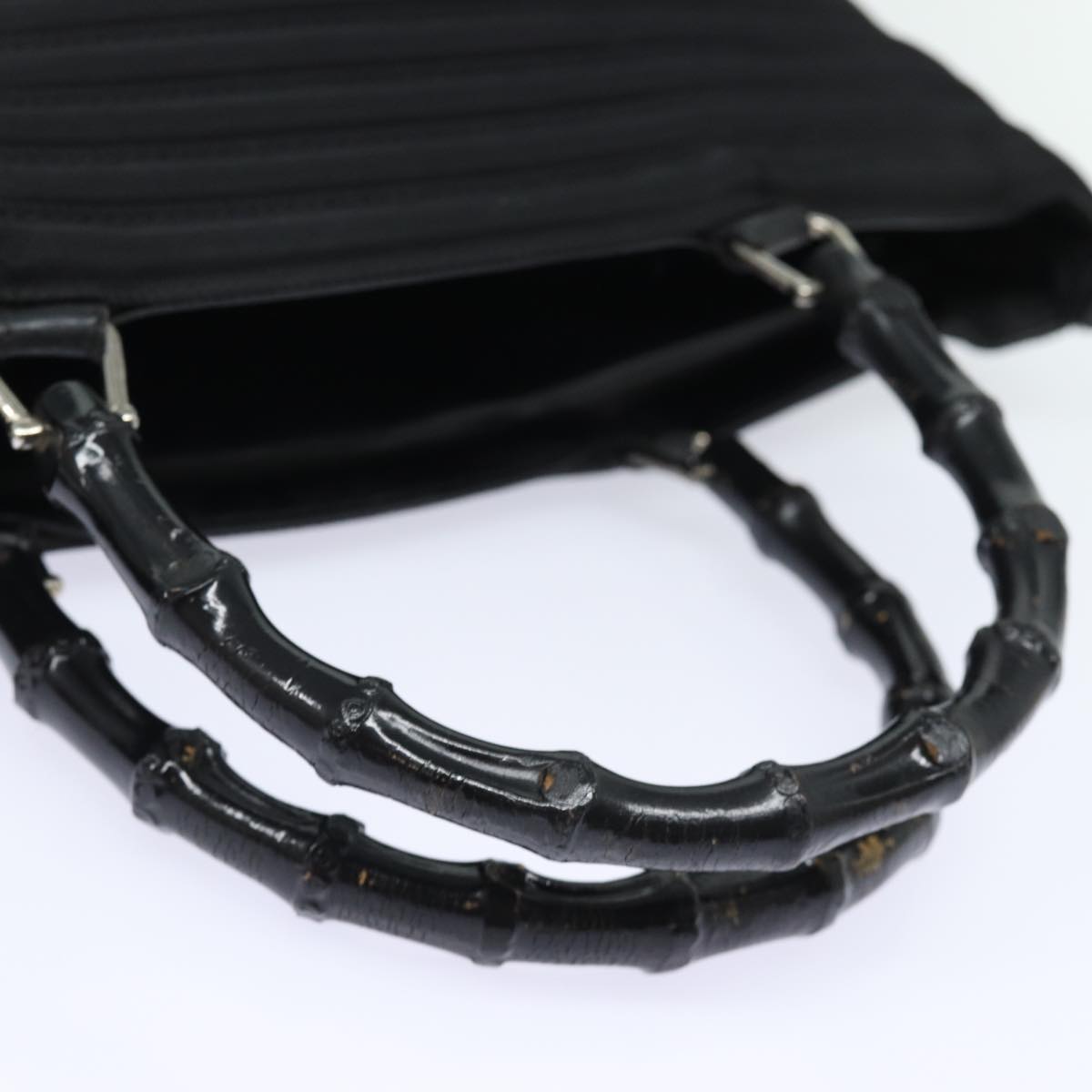 Gucci Bamboo Black Synthetic Handbag ()