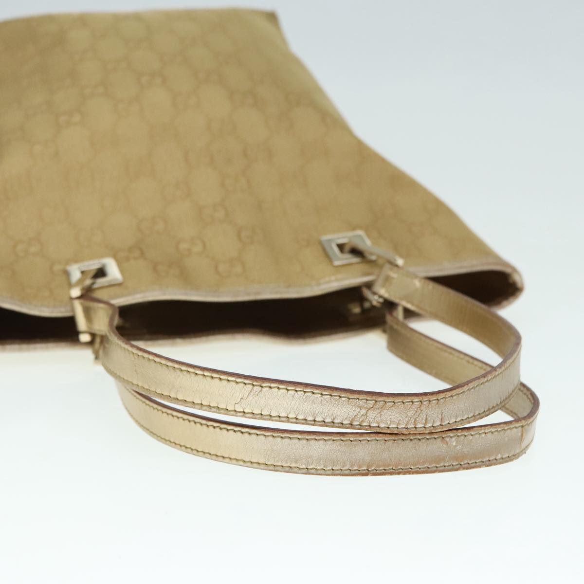 Gucci Gg Canvas Gold Canvas Tote Bag ()