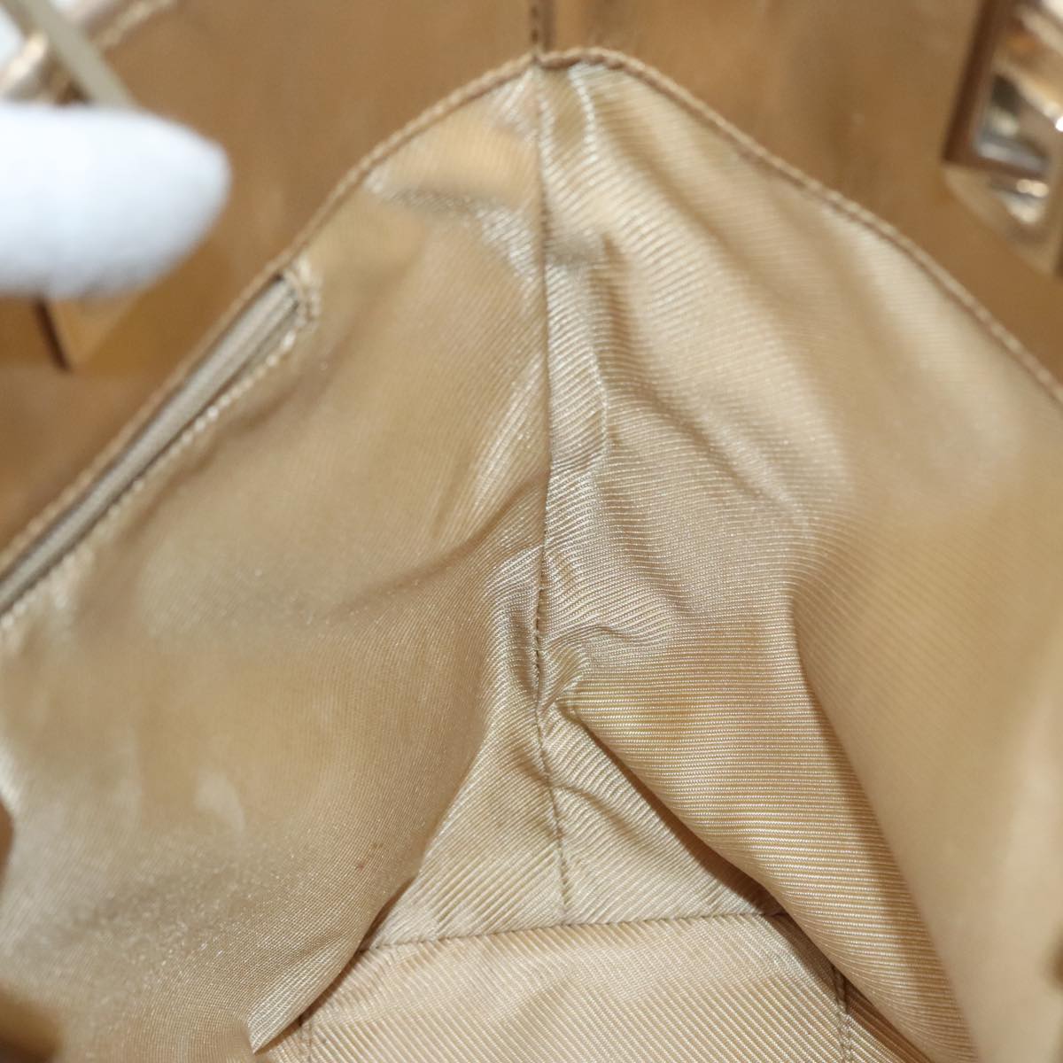 Gucci Gg Canvas Gold Canvas Tote Bag ()