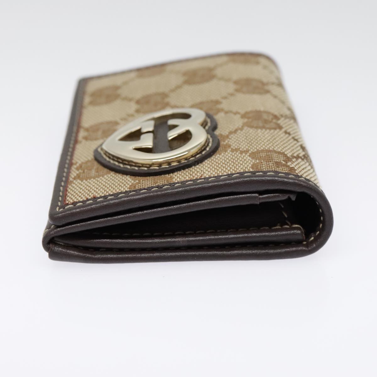 Gucci Gg Marmont Beige Canvas Wallet  ()