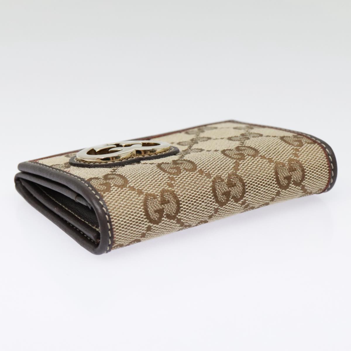 Gucci Gg Marmont Beige Canvas Wallet  ()