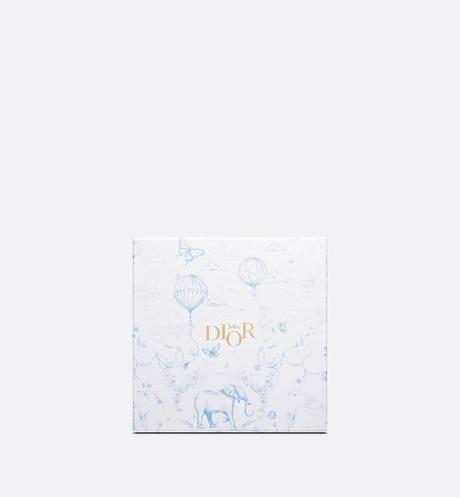 Toile de Jouy Newborn Gift Set • Sky Blue and White Muslin, Interlock and Cotton Velvet