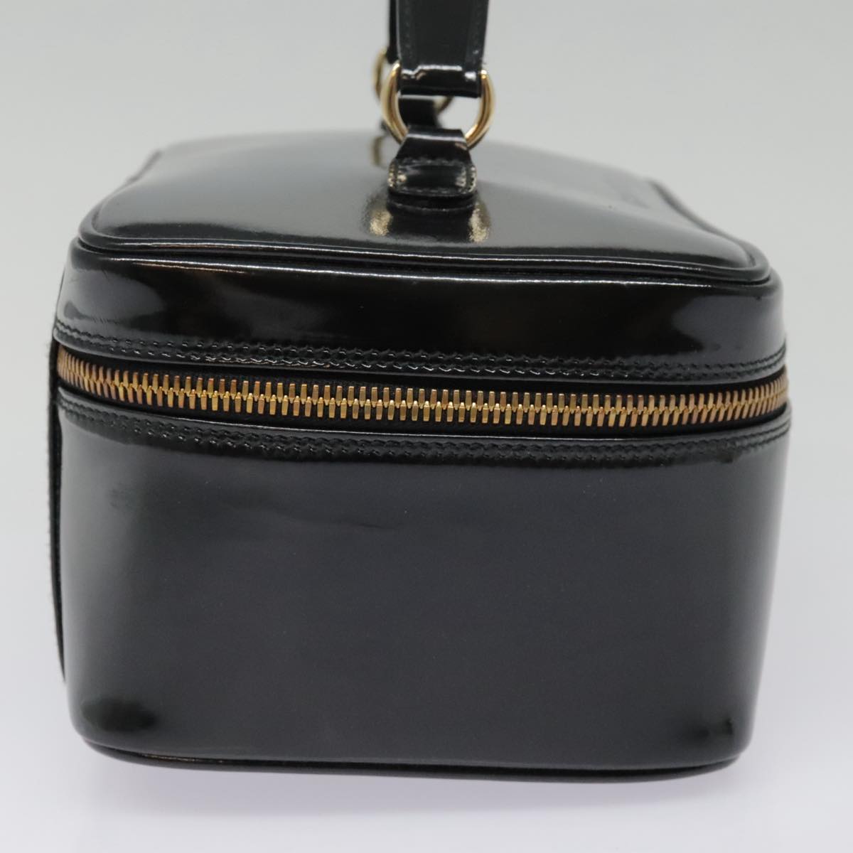 Gucci Bamboo Black Patent Leather Clutch Bag ()
