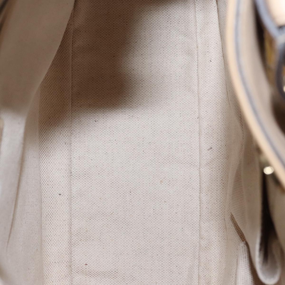Gucci Bamboo Beige Canvas Shoulder Bag ()