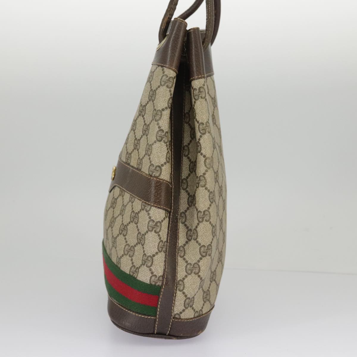 Gucci Sherry Beige Canvas Shoulder Bag ()