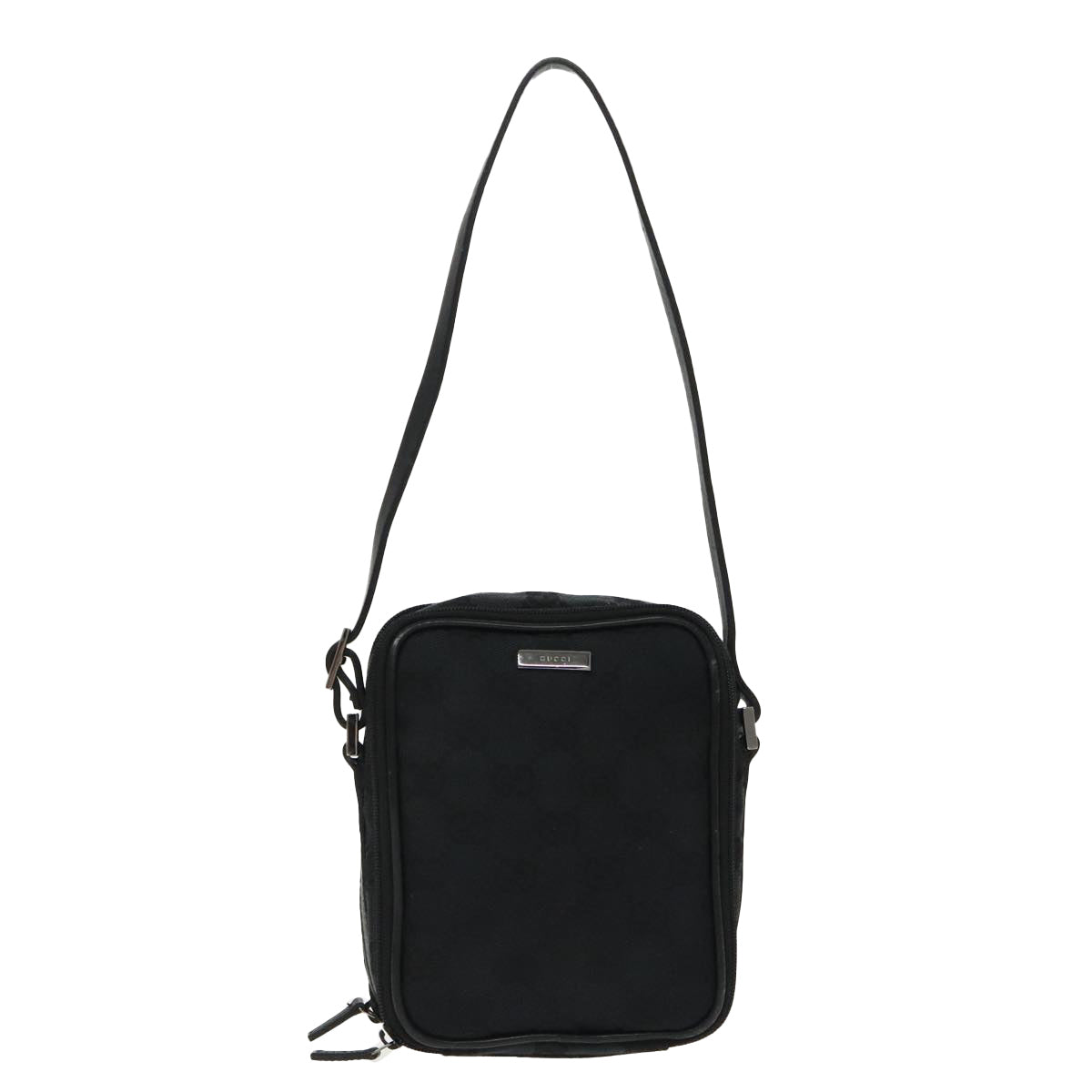 Gucci Black Canvas Shoulder Bag ()