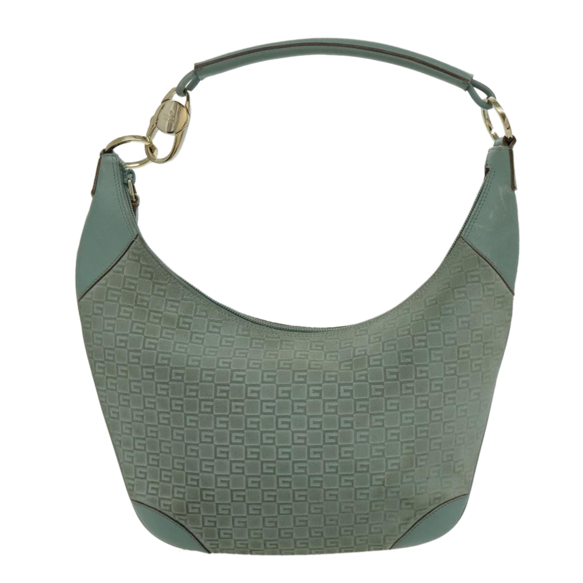 Gucci Hobo Blue Suede Shoulder Bag ()