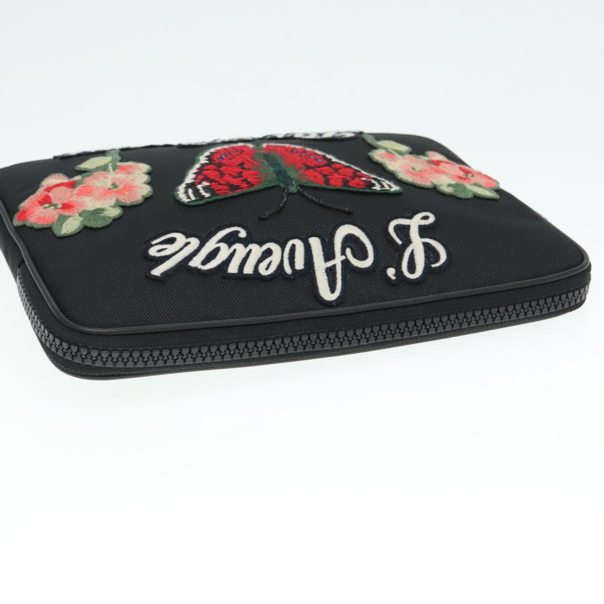 Gucci Clutch Bag Black Canvas Clutch Bag ()