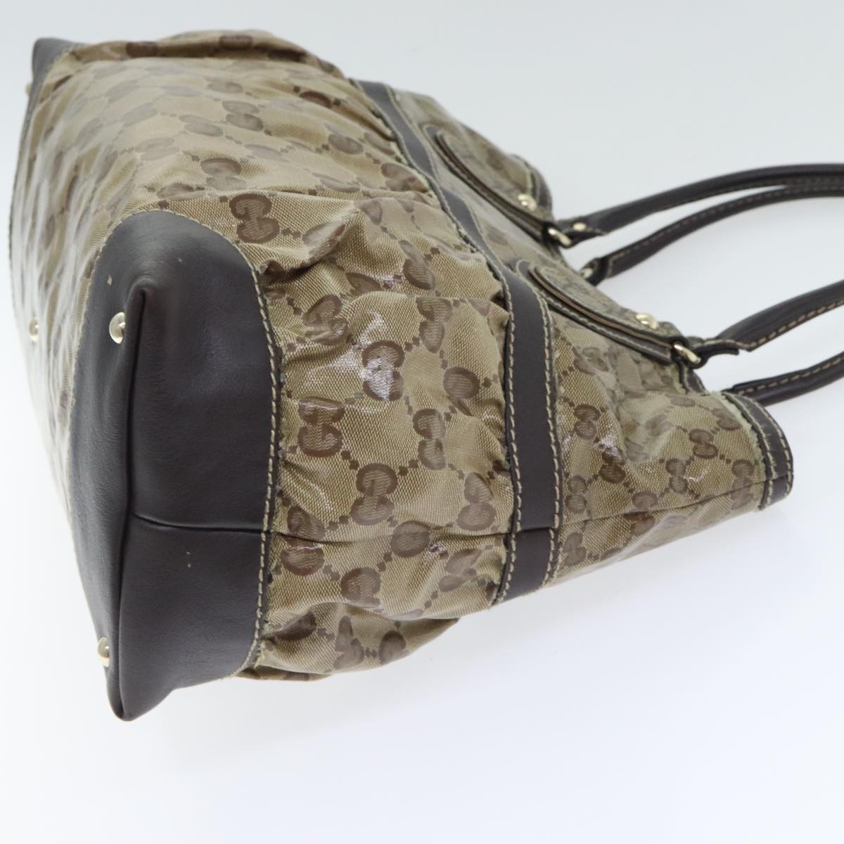 Gucci Gg Crystal Beige Canvas Tote Bag ()