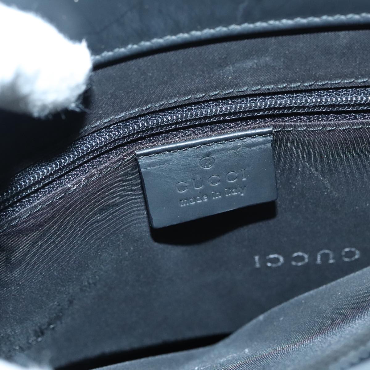 Gucci Bamboo Black Leather Handbag ()