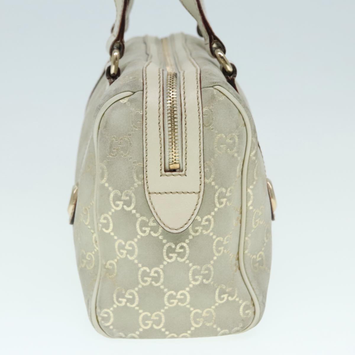 Gucci Boston Grey Canvas Handbag ()