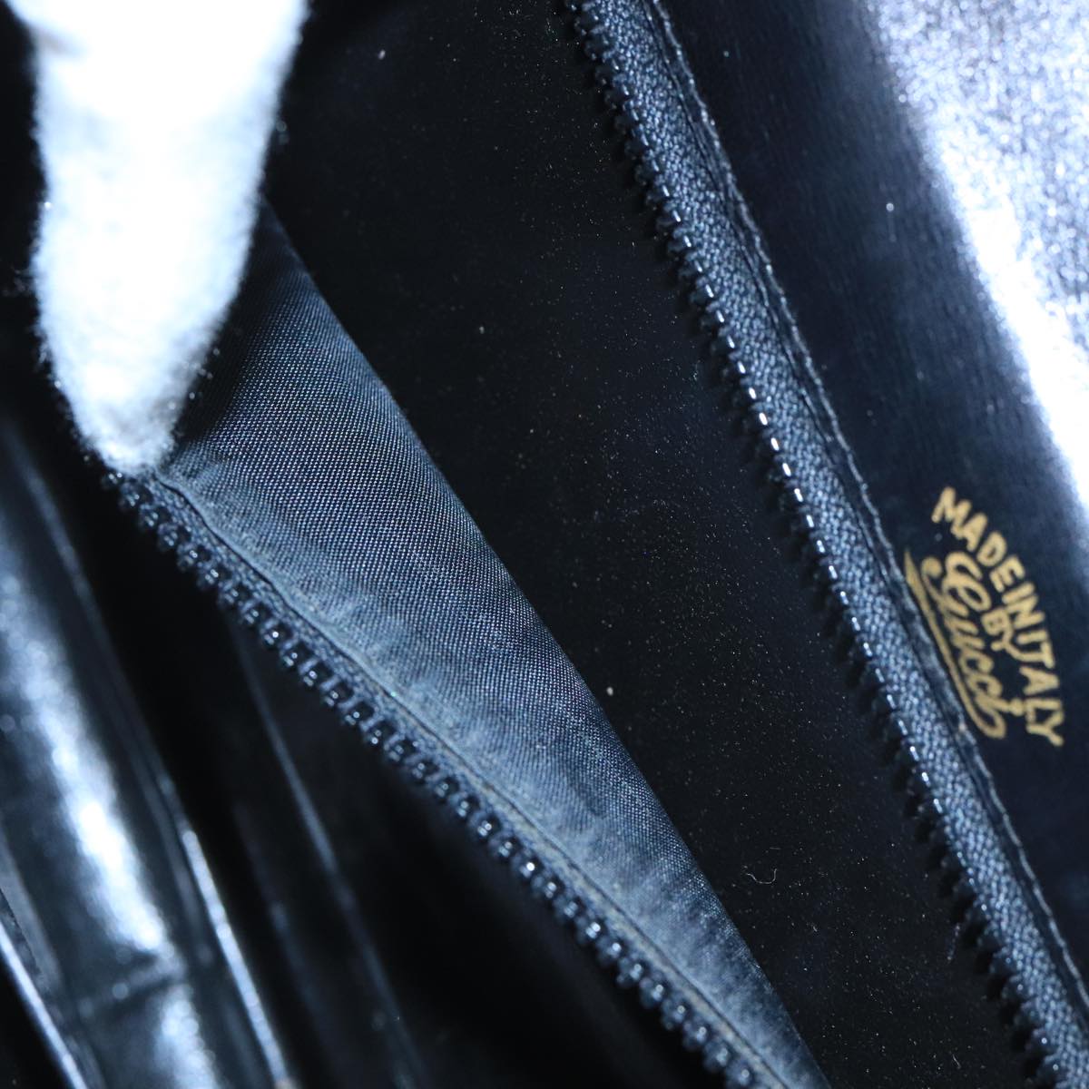 Gucci Horsebit Black Canvas Shoulder Bag ()