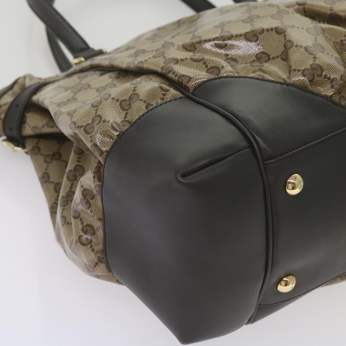 Gucci Gg Crystal Beige Canvas Tote Bag ()