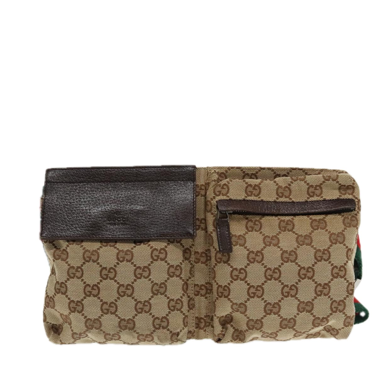 Gucci Ophidia Beige Canvas Clutch Bag ()