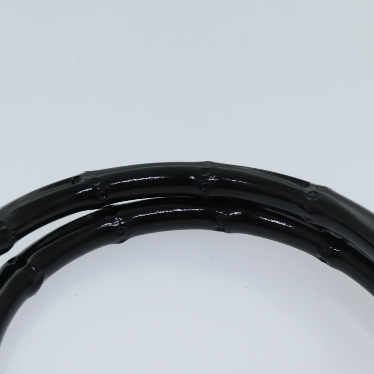 Gucci Bamboo Black Leather Handbag ()