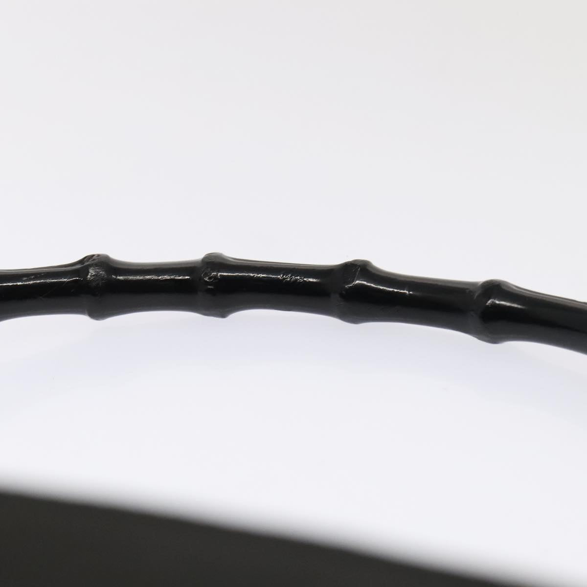 Gucci Bamboo Black Synthetic Handbag ()