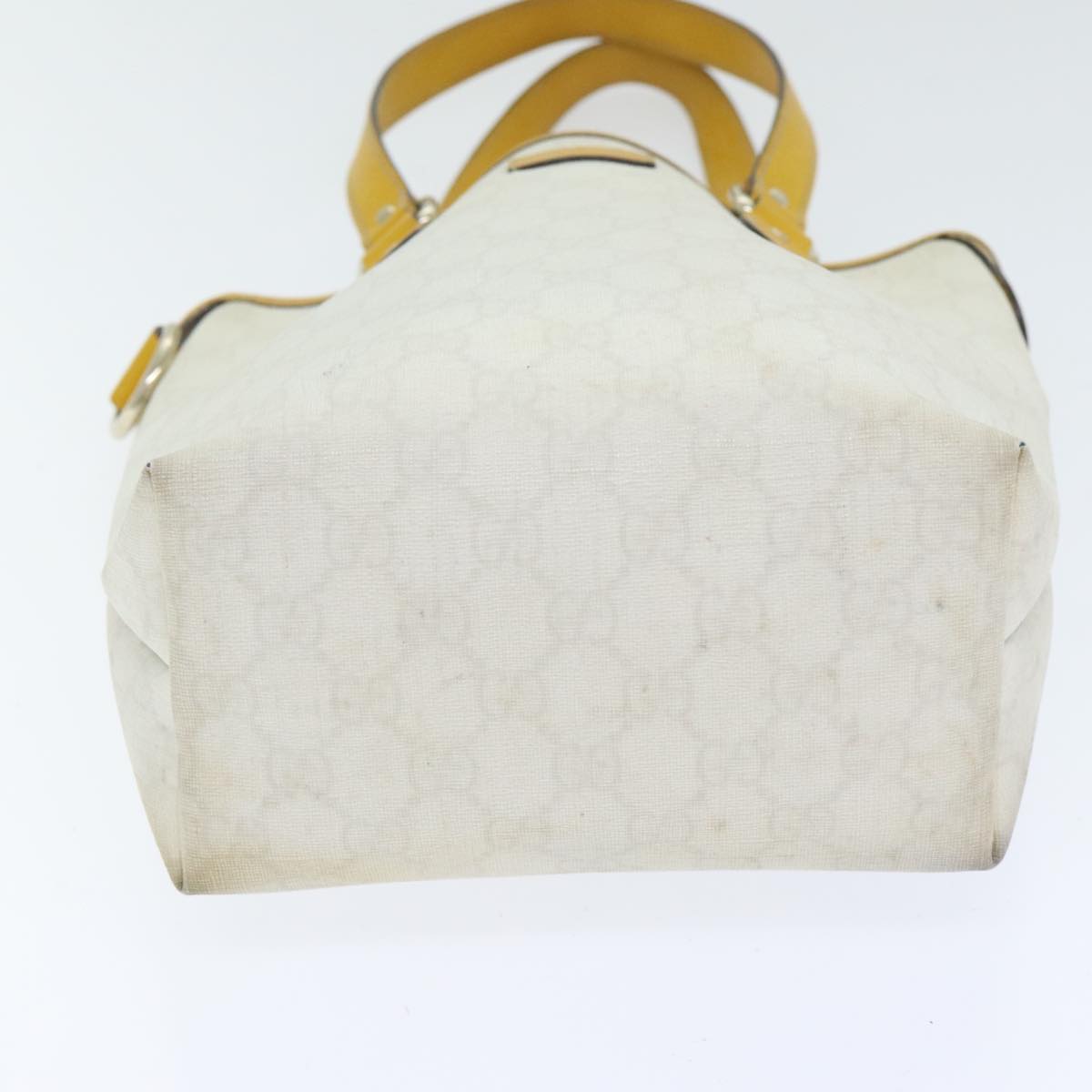 Gucci Gg Supreme White Leather Tote Bag ()