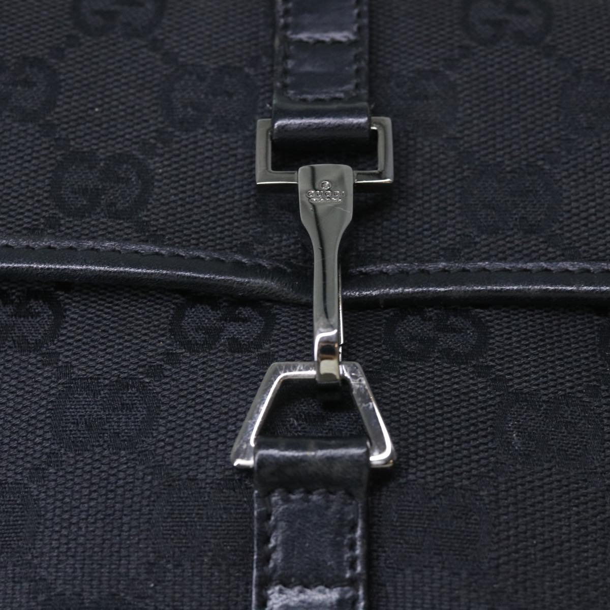 Gucci Gg Canvas Black Canvas Shoulder Bag ()
