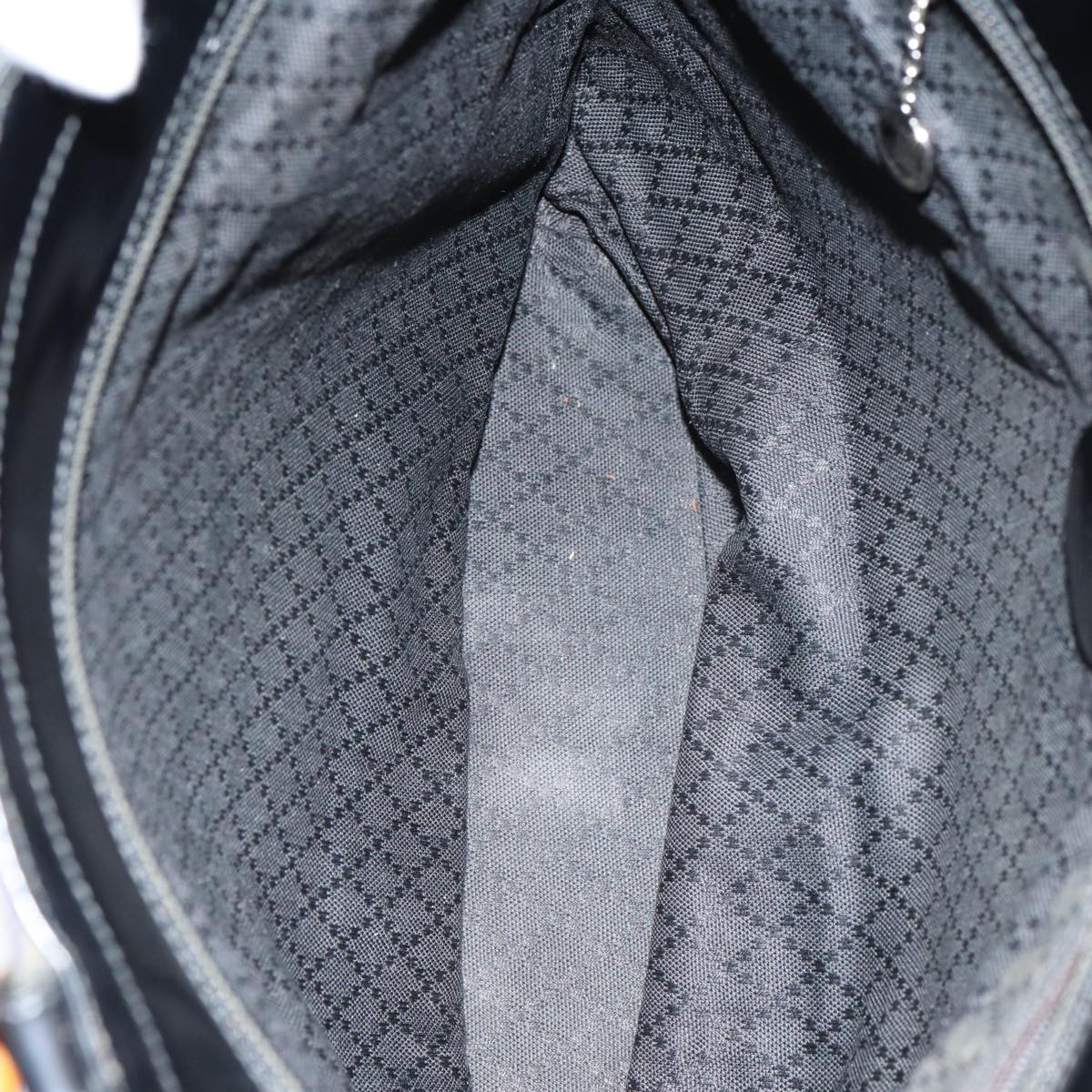 Gucci Bamboo Black Synthetic Handbag ()