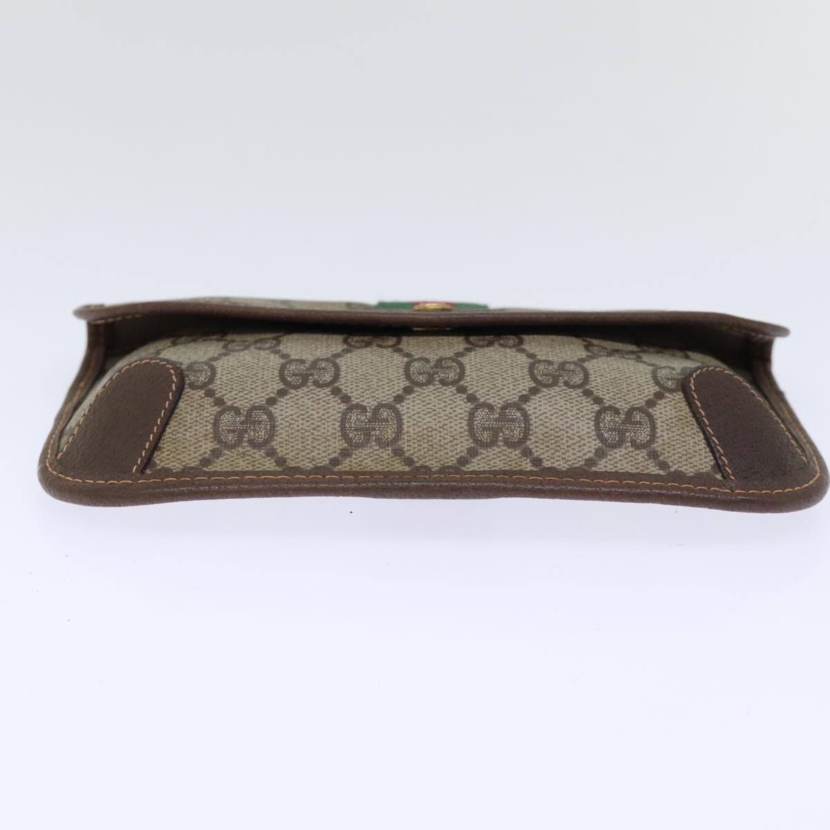 Gucci Sherry Beige Leather Clutch Bag ()