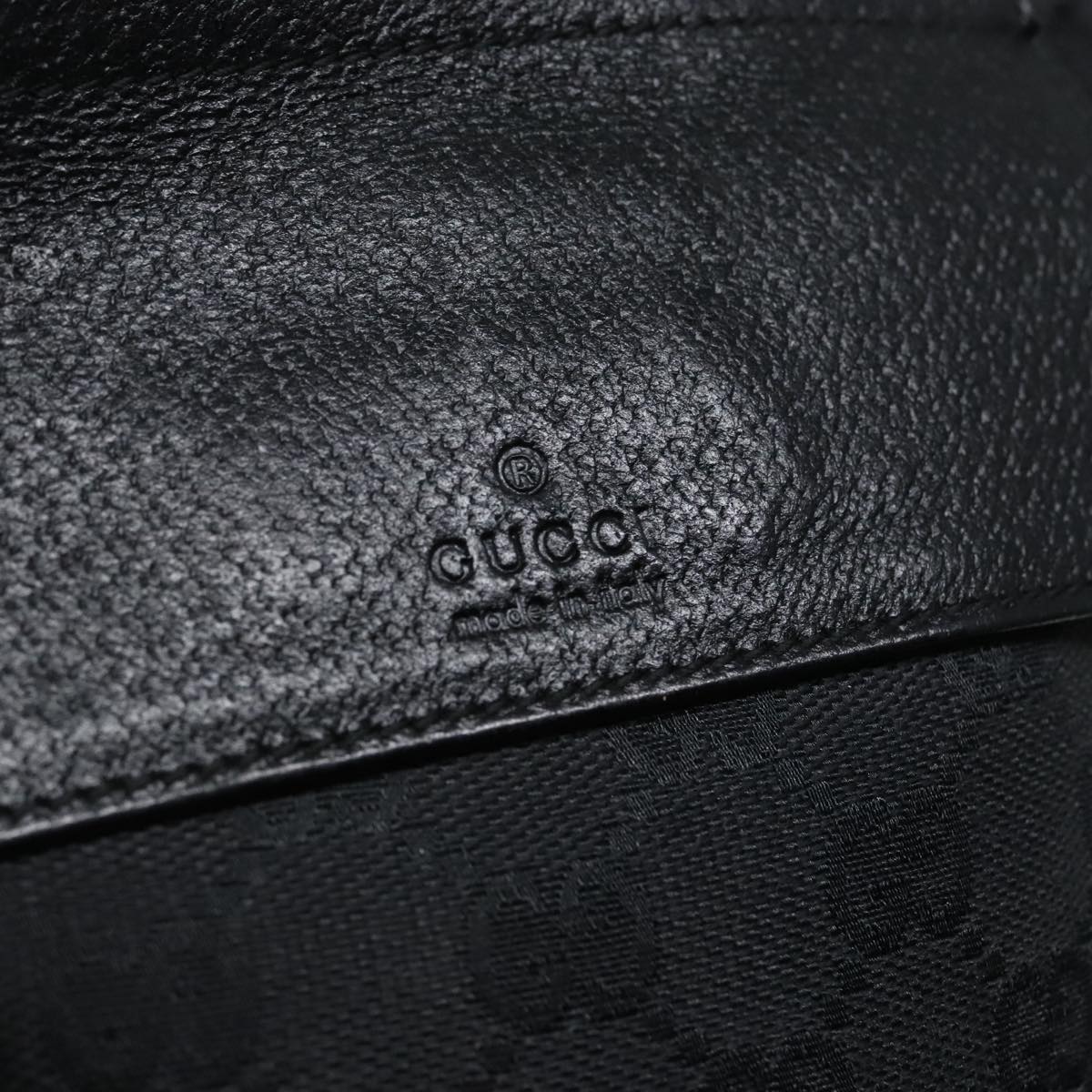Gucci Black Canvas Shoulder Bag ()