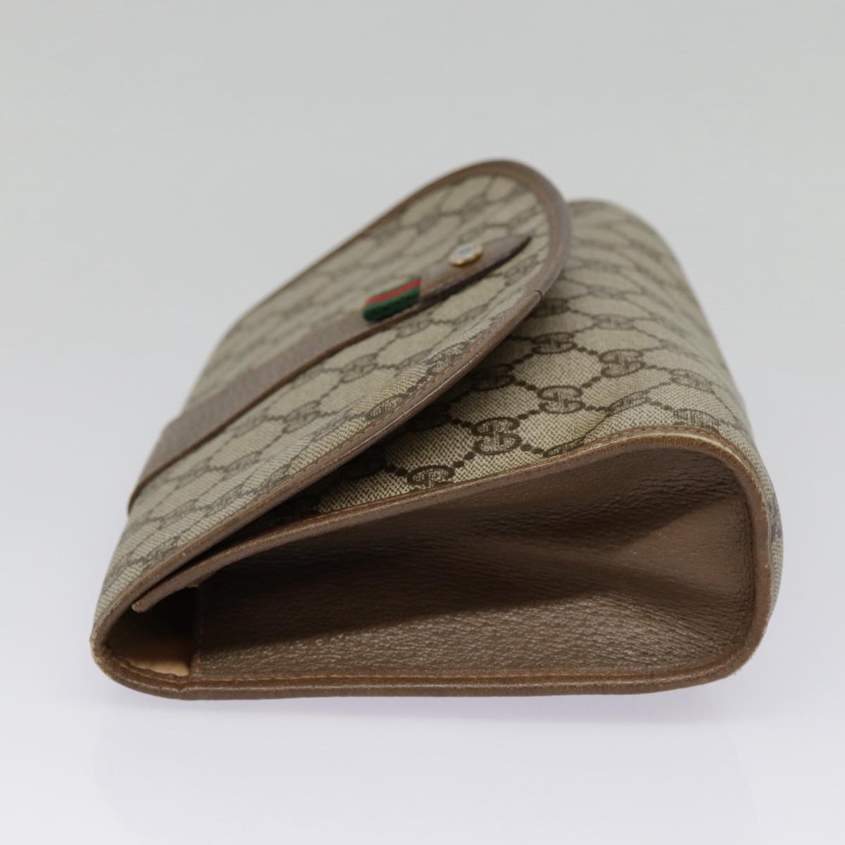 Gucci Ophidia Beige Canvas Clutch Bag ()