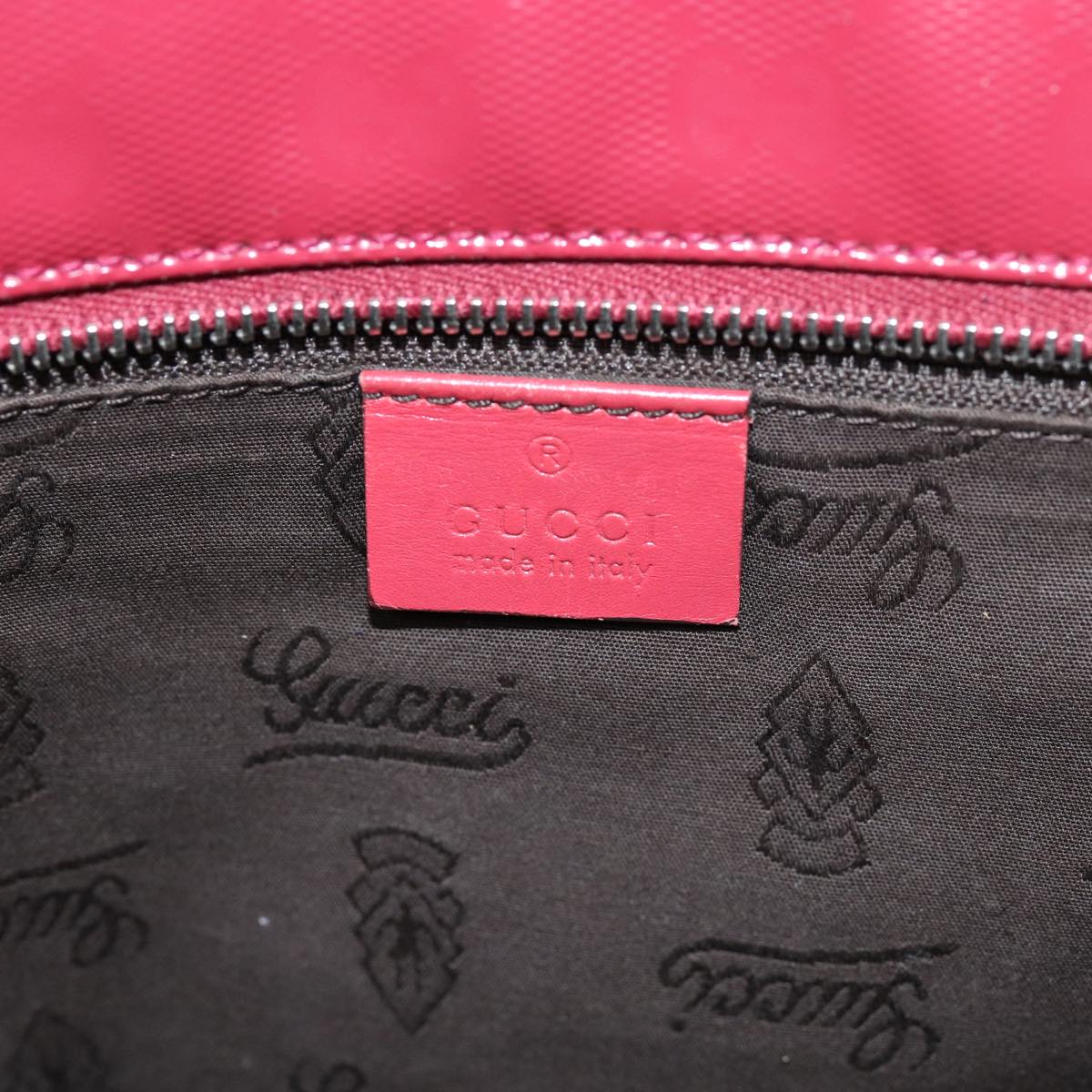 Gucci Gg Supreme Red Leather Tote Bag ()