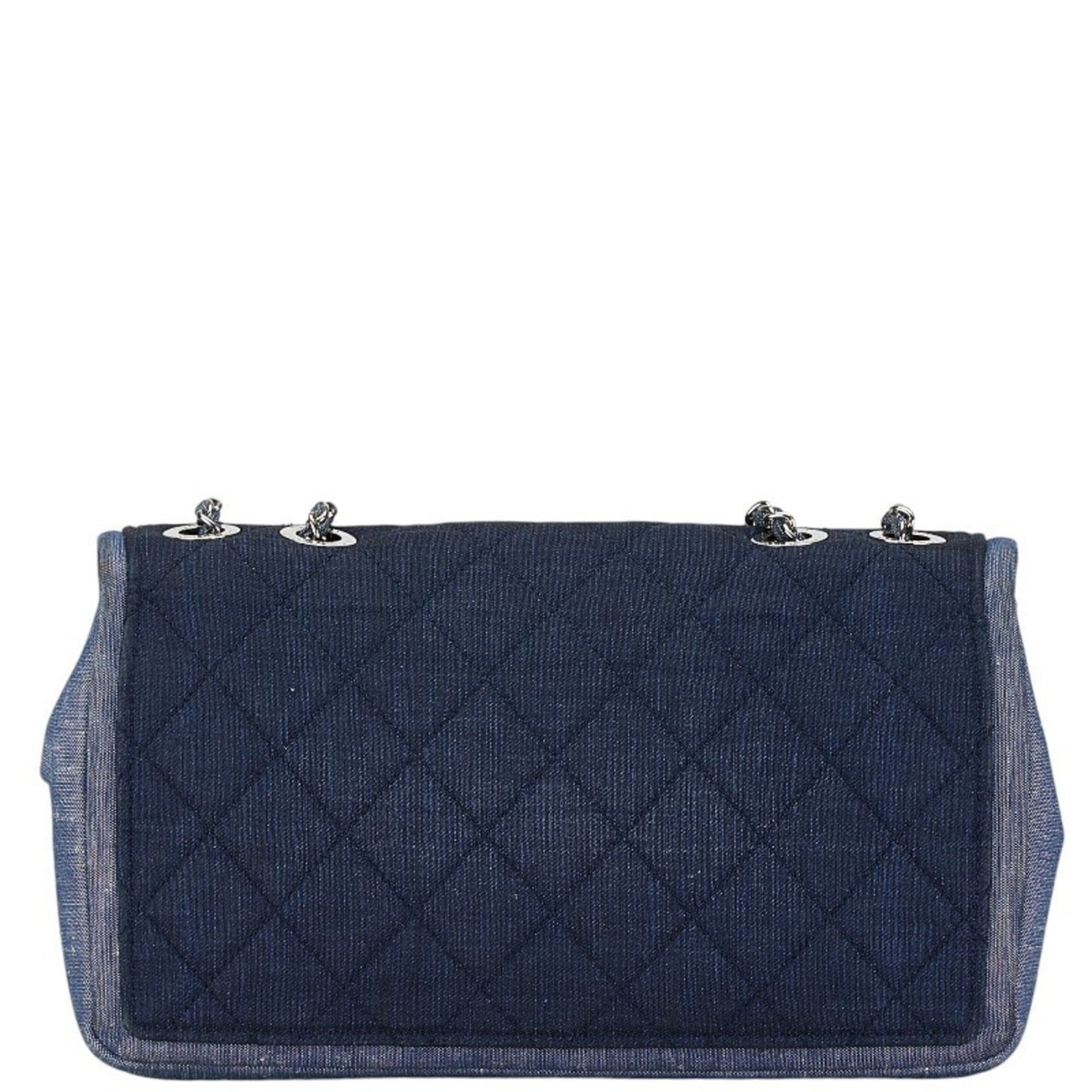 Chanel Blue Navy Denim Shoulder Bag ()