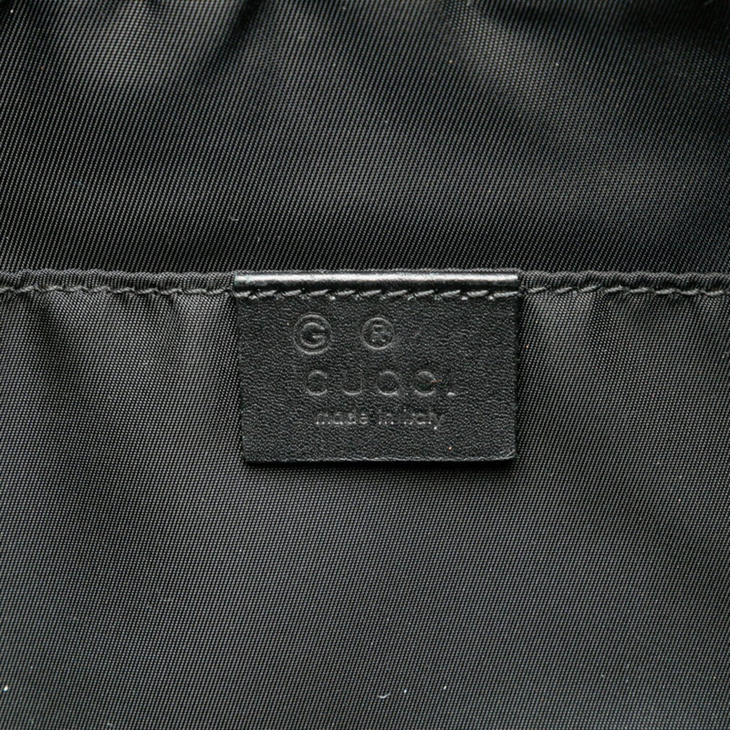 Gucci Black Canvas Leather Clutch Bag ()