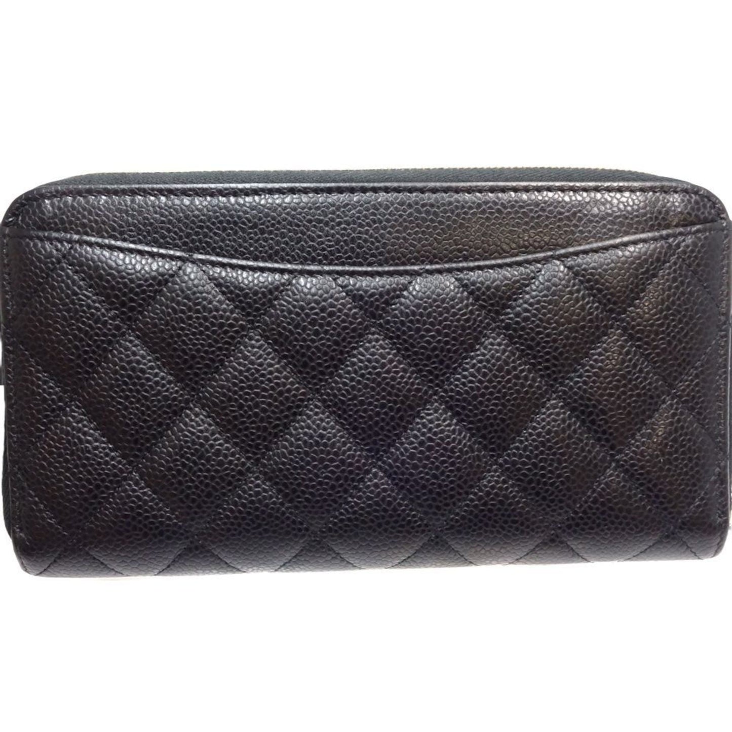 Chanel Black Grained Calfskin Coin Purse/Coin Case ()