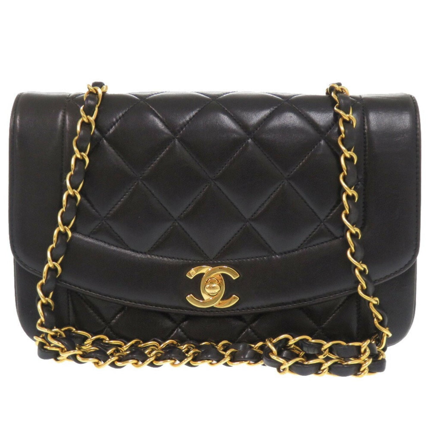 Chanel Black Leather Shoulder Bag ()