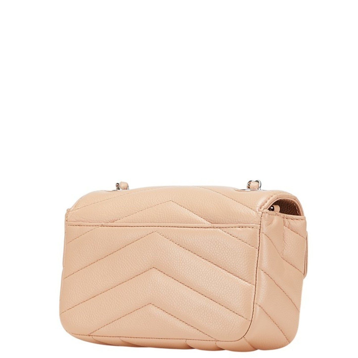 Chanel Beige Grained Calfskin Shoulder Bag ()