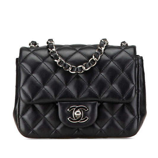 Chanel Black Leather Shoulder Bag ()