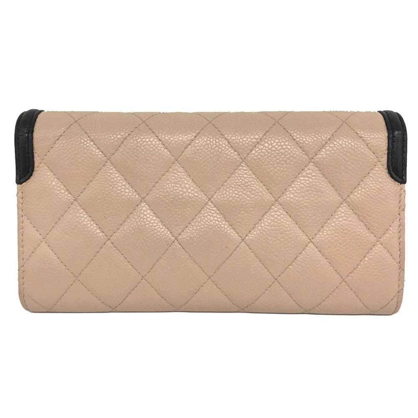 Chanel Beige Grained Calfskin Coin Purse/Coin Case ()
