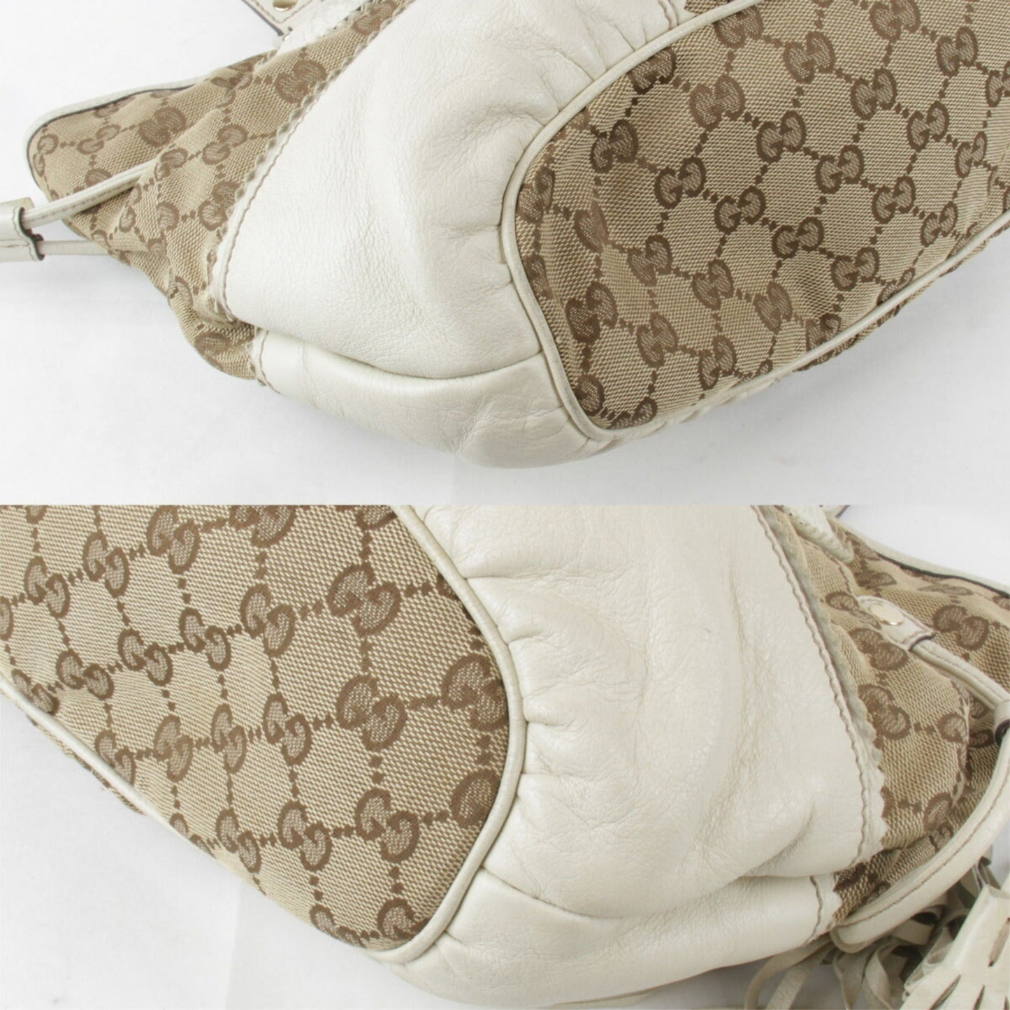 Gucci Beige Gg Canvas Tote Bag ()