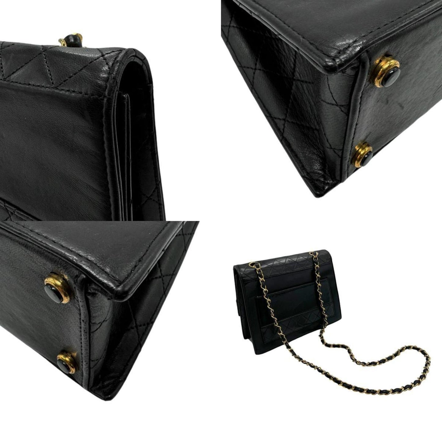Chanel Black Leather Shoulder Bag ()