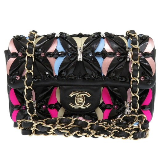 Chanel Black Leather Shoulder Bag ()