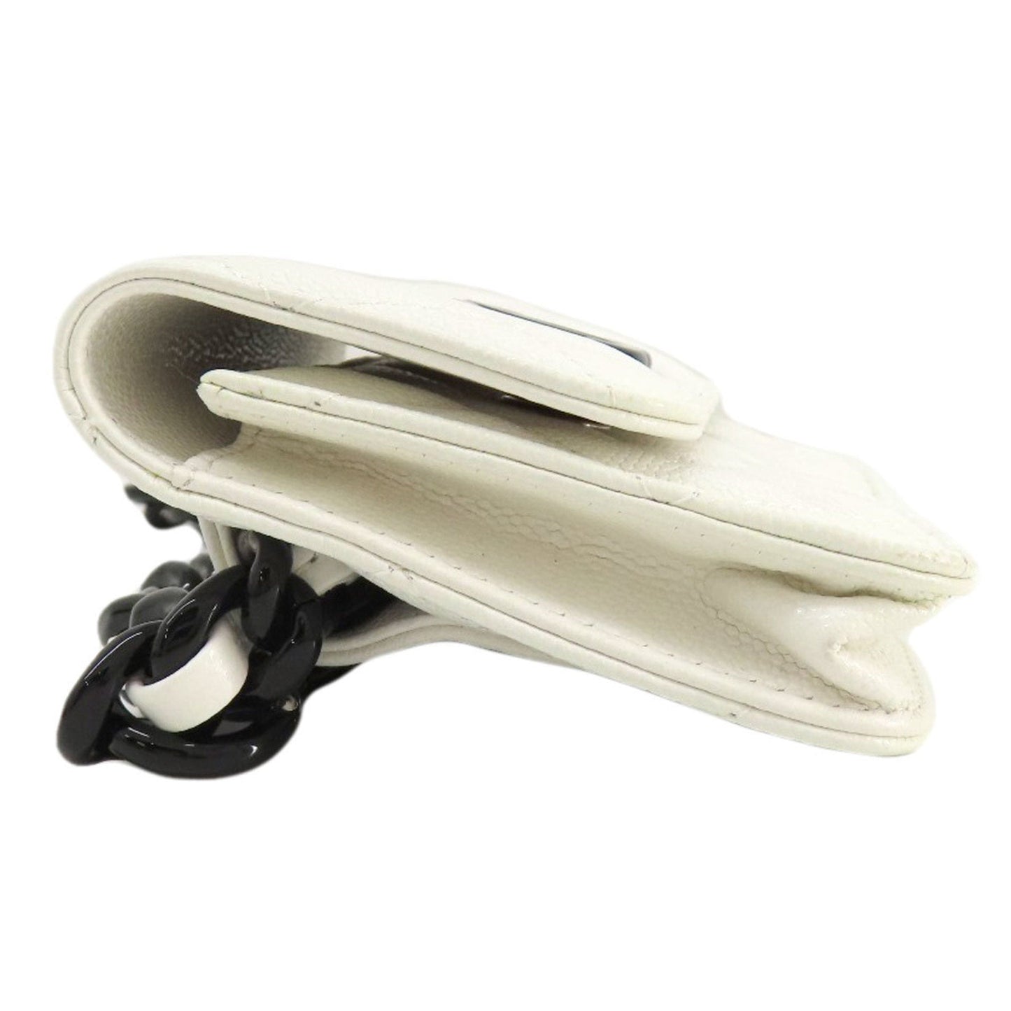 Chanel Black White Caviar Leather Fanny Pack ()