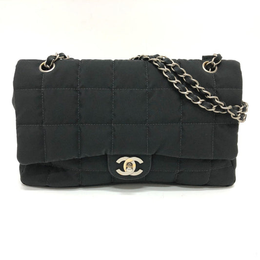 Chanel Black Cloth Shoulder Bag ()