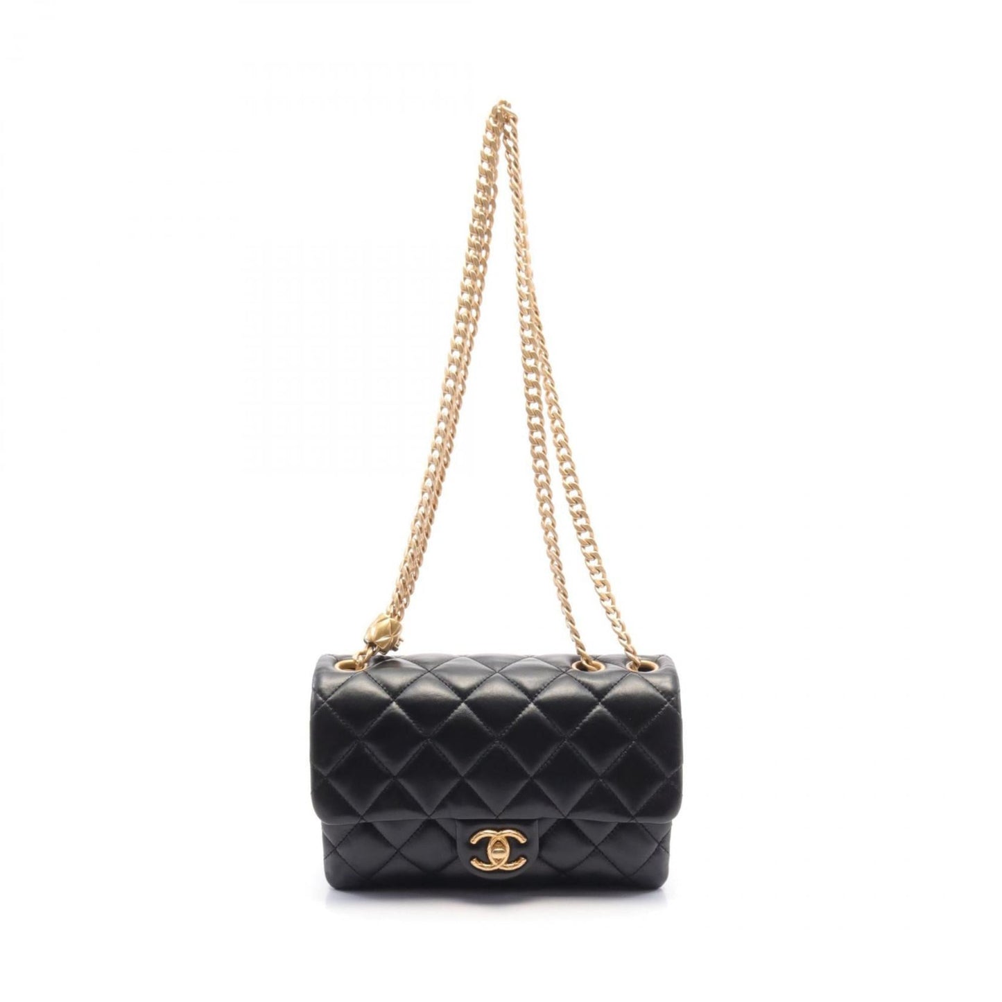 Chanel Black Leather Shoulder Bag ()