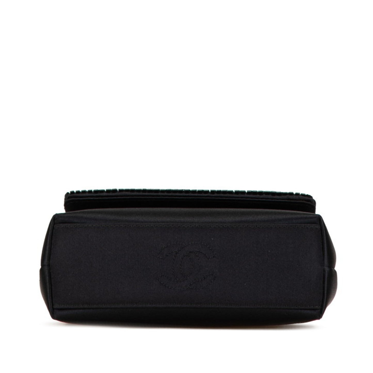 Chanel Black Satin Shoulder Bag ()