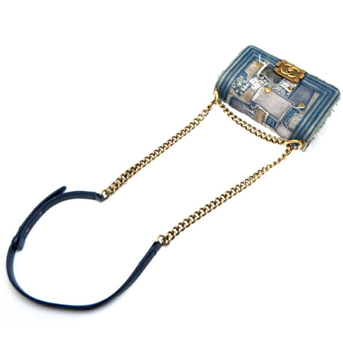 Chanel Blue Denim Shoulder Bag ()