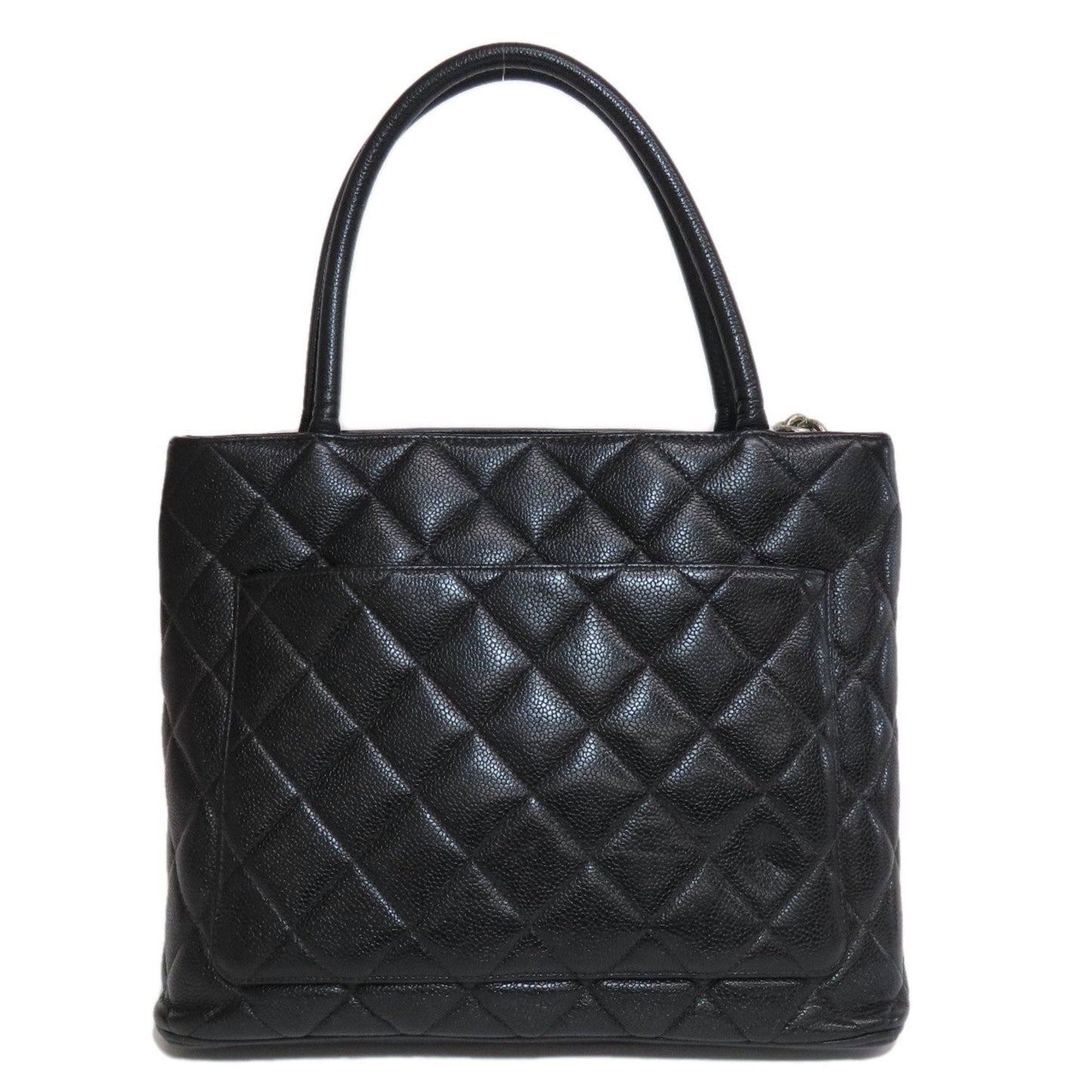 Chanel Black Caviar Leather Tote Bag ()