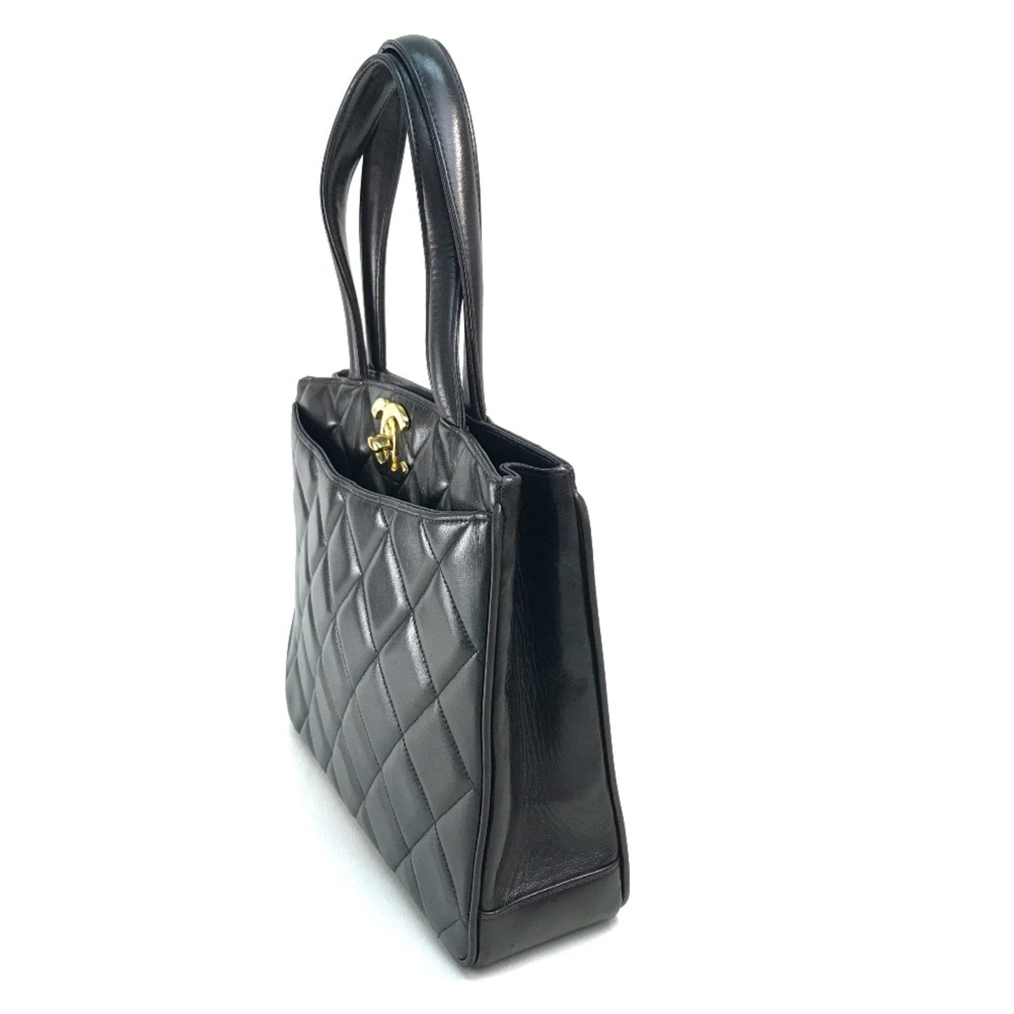 Chanel Black Leather Tote Bag ()