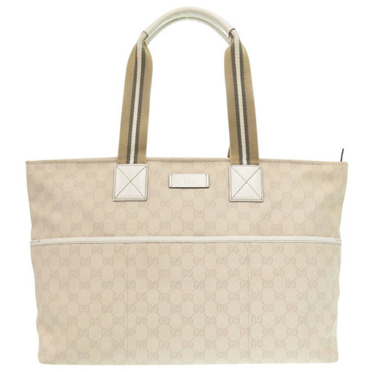 Gucci Ivory Gg Canvas Tote Bag ()