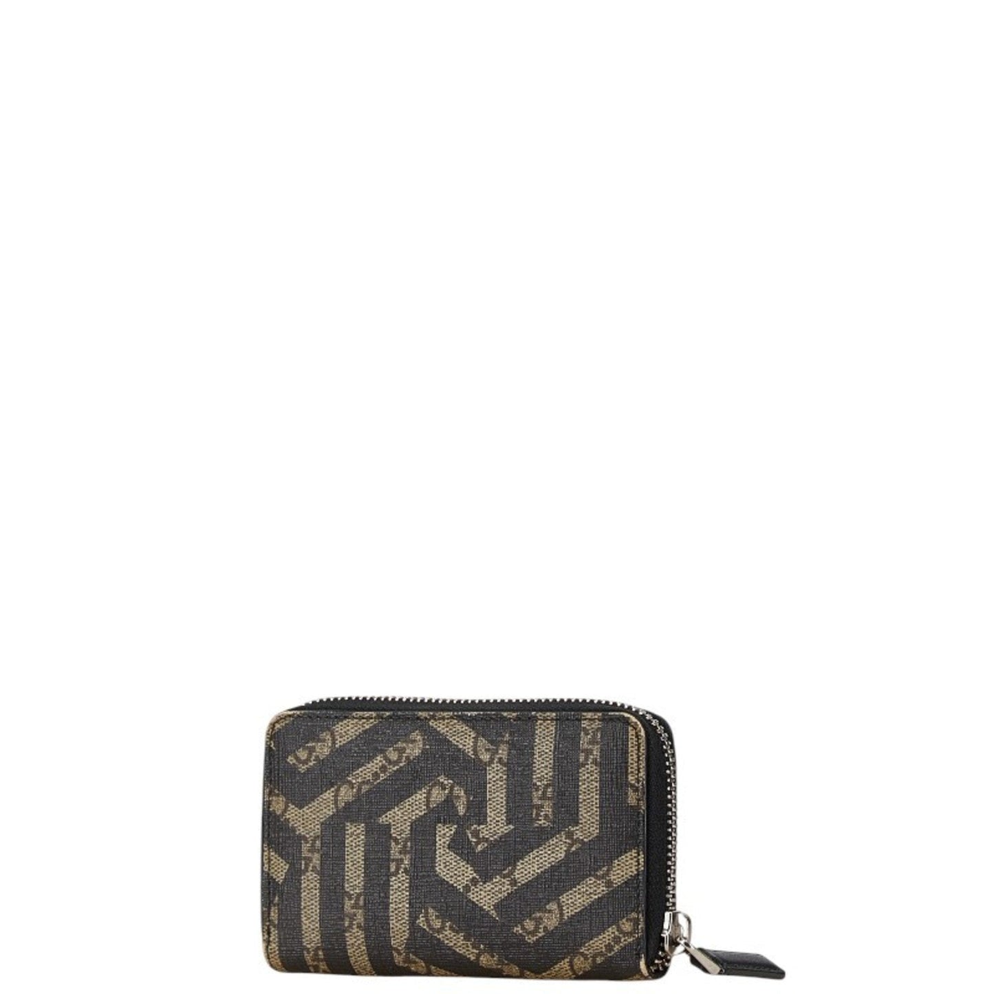 Gucci Beige Black Pvc Leather Coin Purse/Coin Case ()